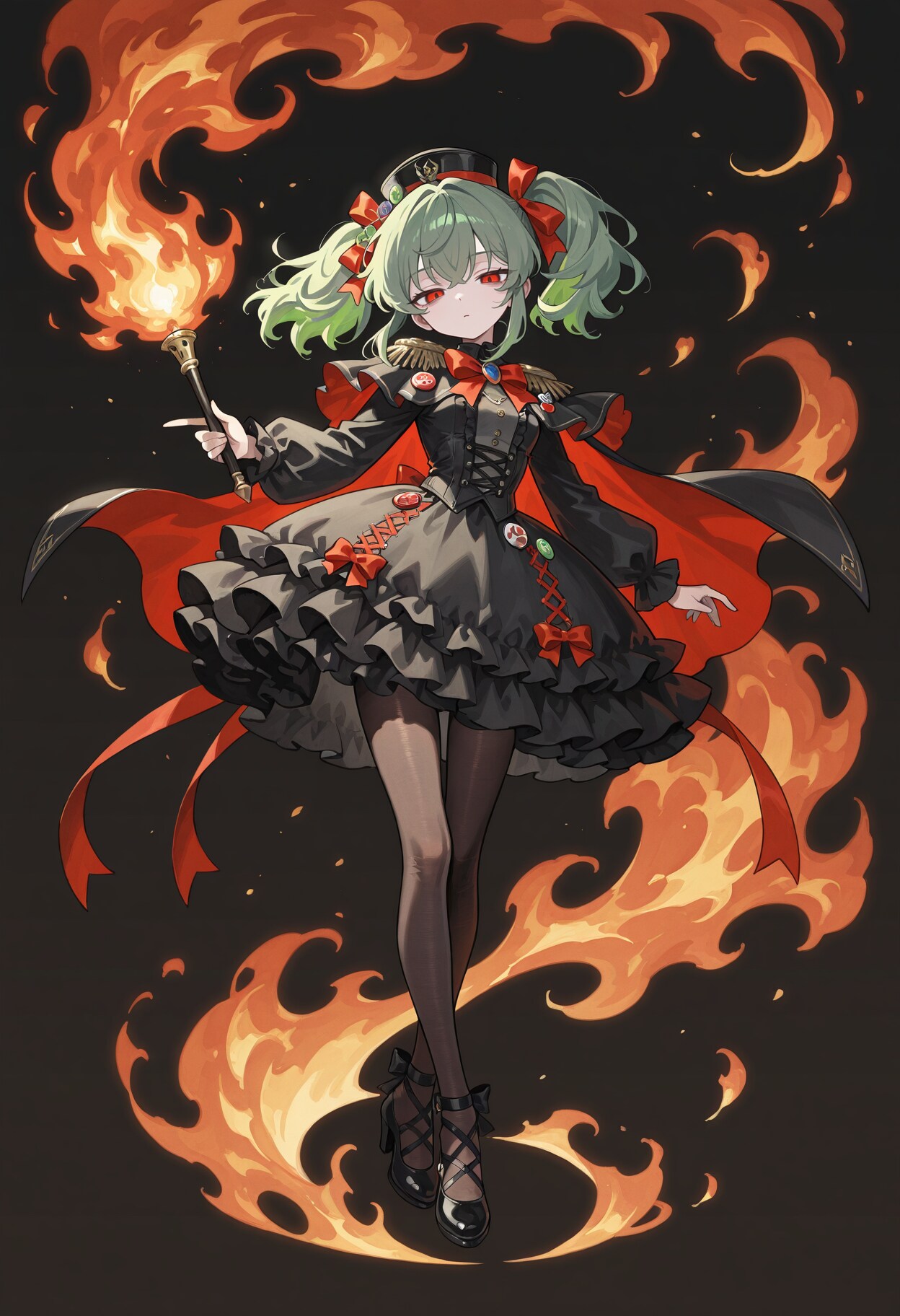 緑ツインテの魔法使いちゃん