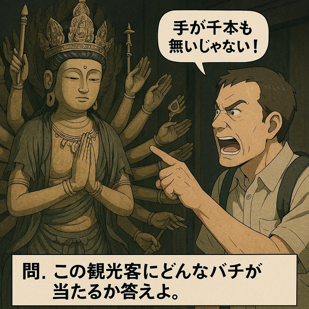 [試験問題]千手観音VSクレーマー観光客