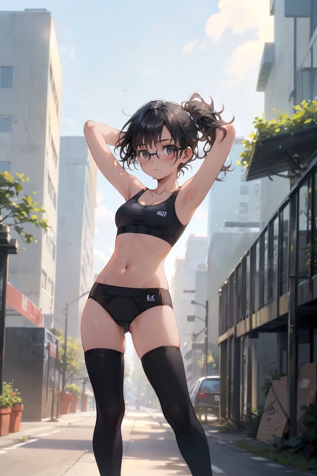 スポブラの眼鏡っ娘