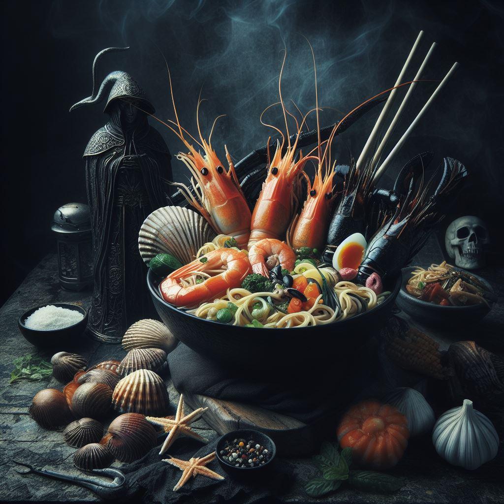 ダークファンタジーのseafood noodle