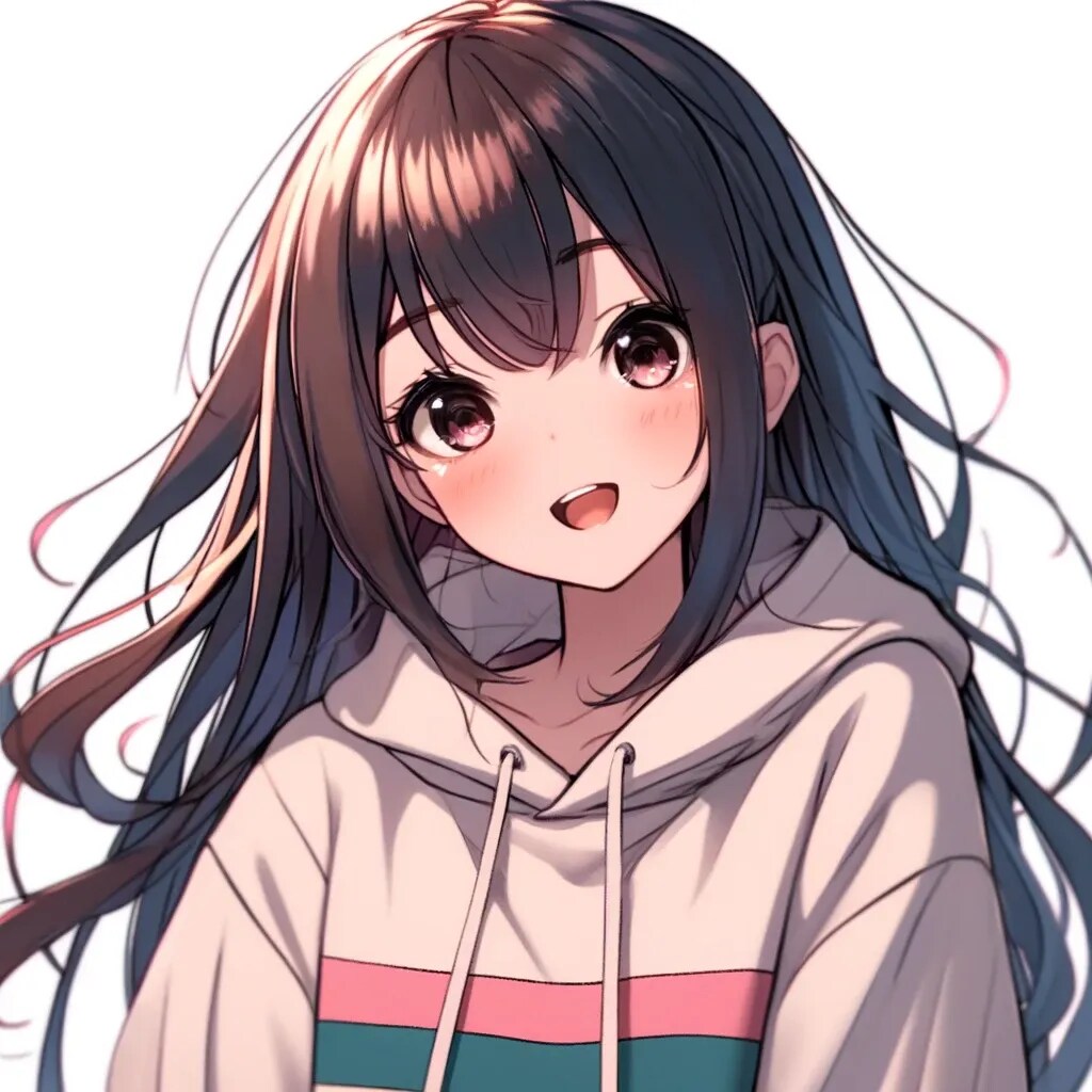パーカーを着た少女