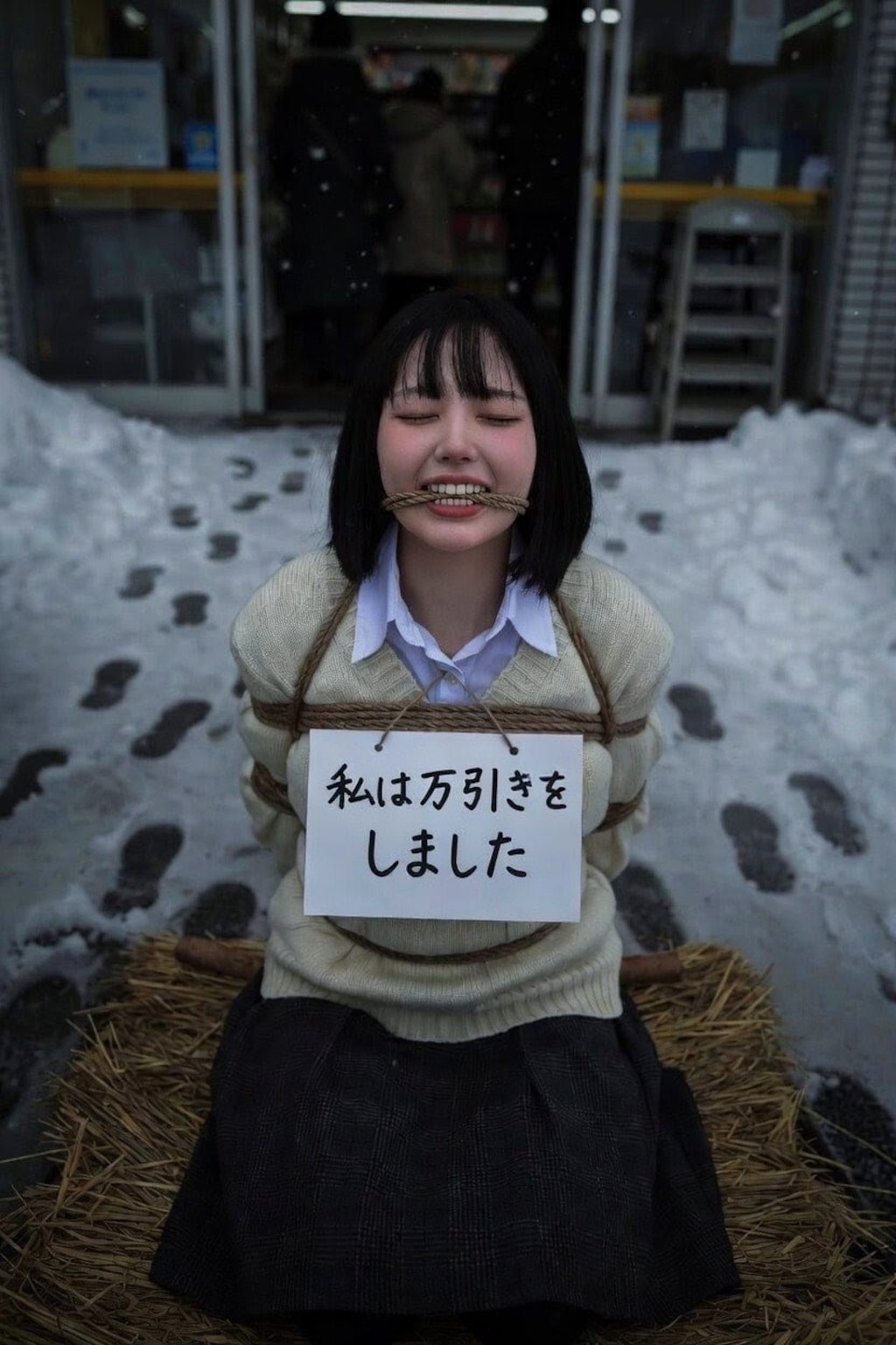 万引き犯に制裁