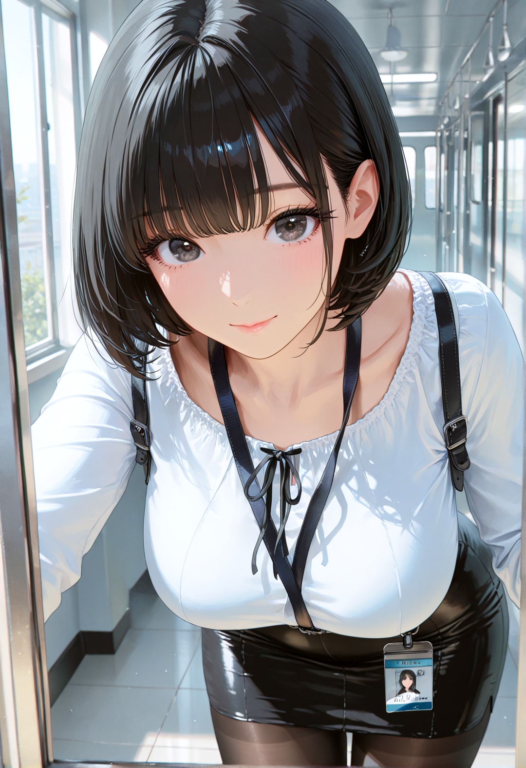 【借】幽凪 由奈（ゆうなぎ ゆな）さんのONとOFF | の人気AIイラスト・グラビア