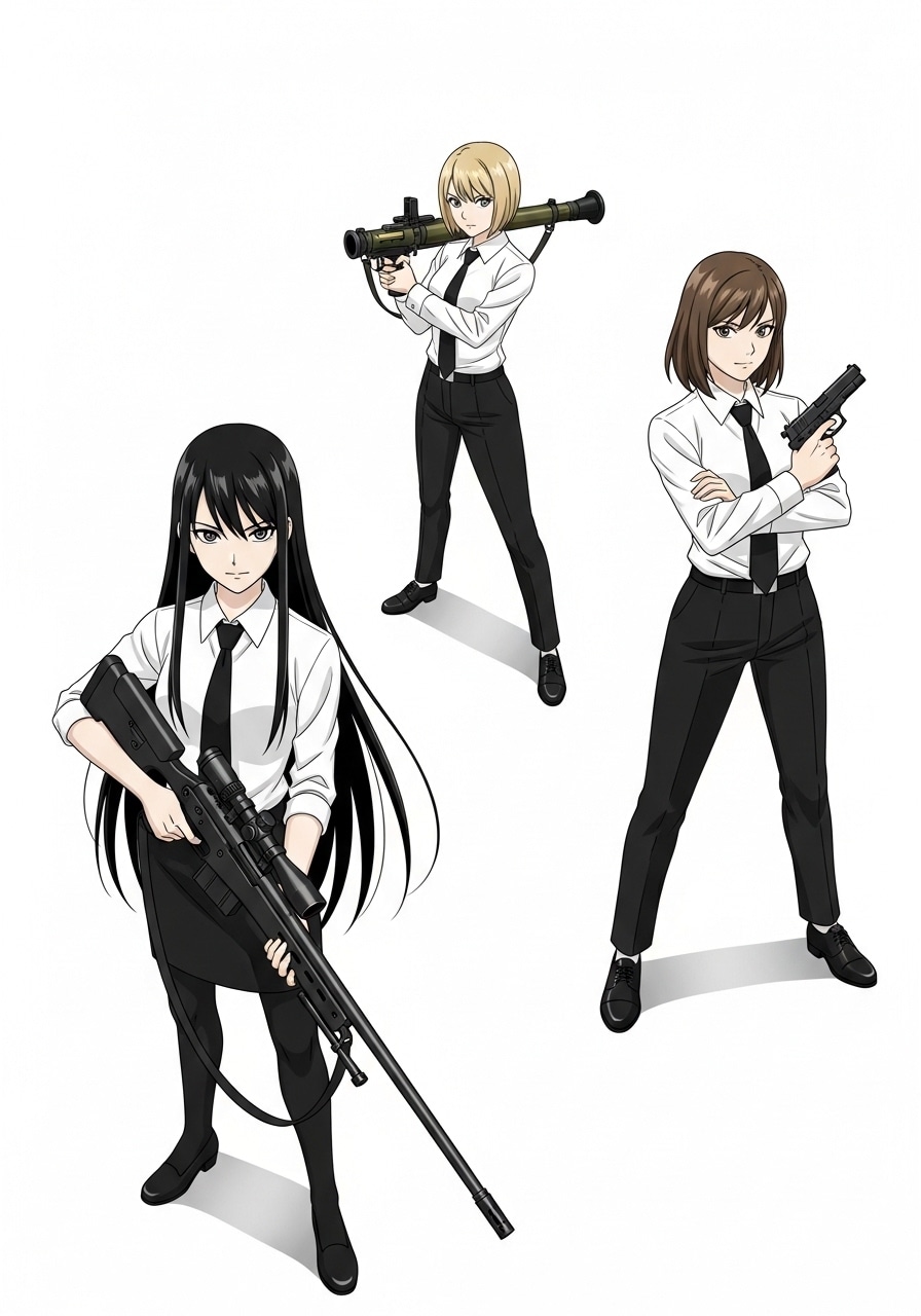美女三銃士 | の人気AIイラスト・グラビア