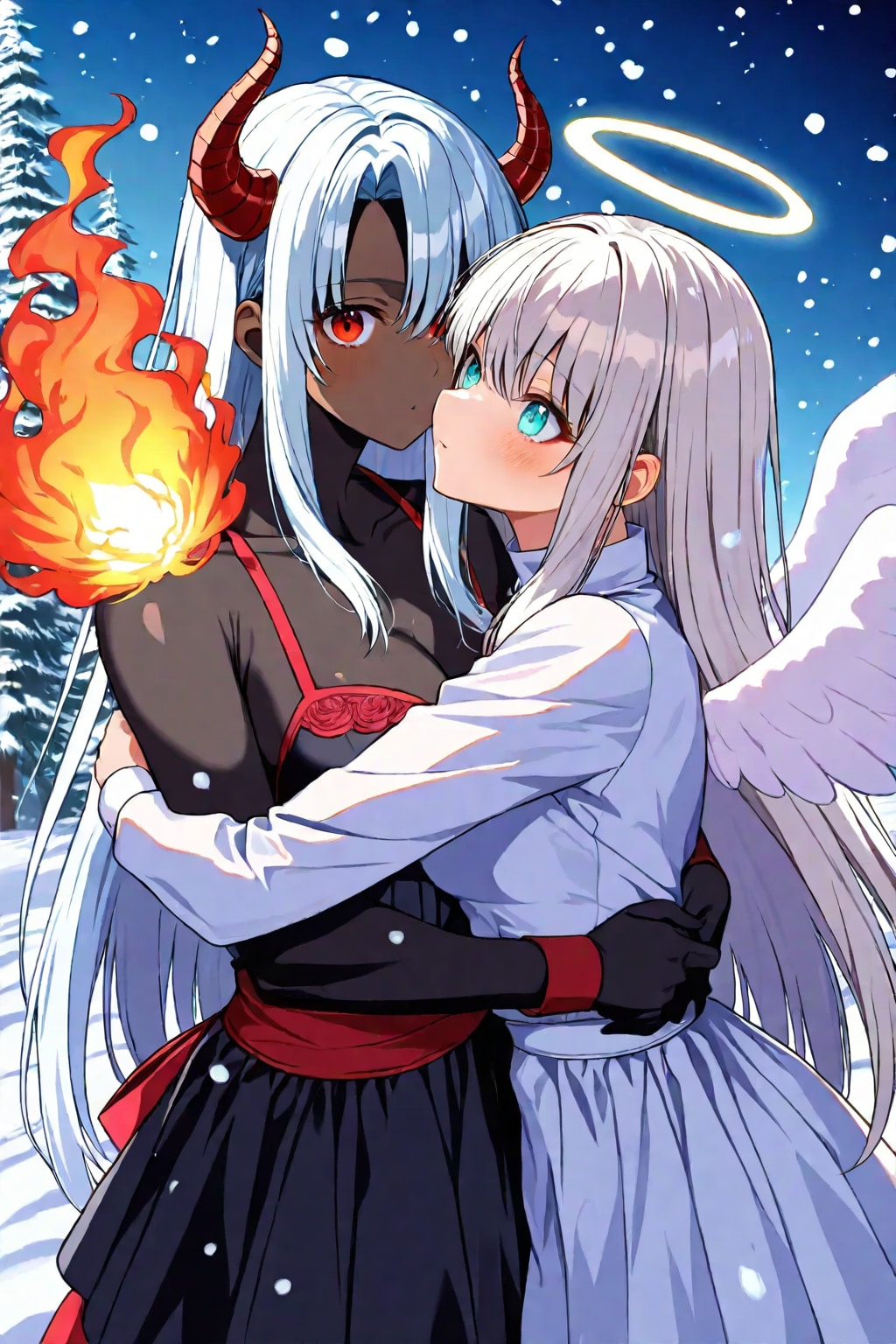 燃える肩で暖を取る