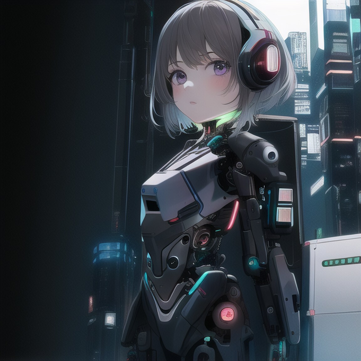 メカ娘（白＆黒）