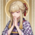 大正ロマン衣装のカート・コバーン好きの女 2枚目