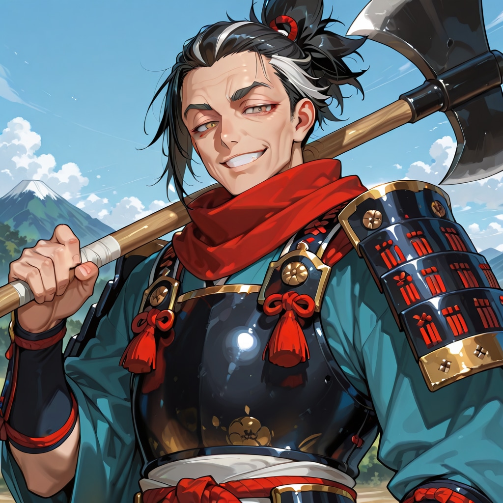 金太郎の後の姿、頼光四天王『坂田金時』 | の人気AIイラスト・グラビア