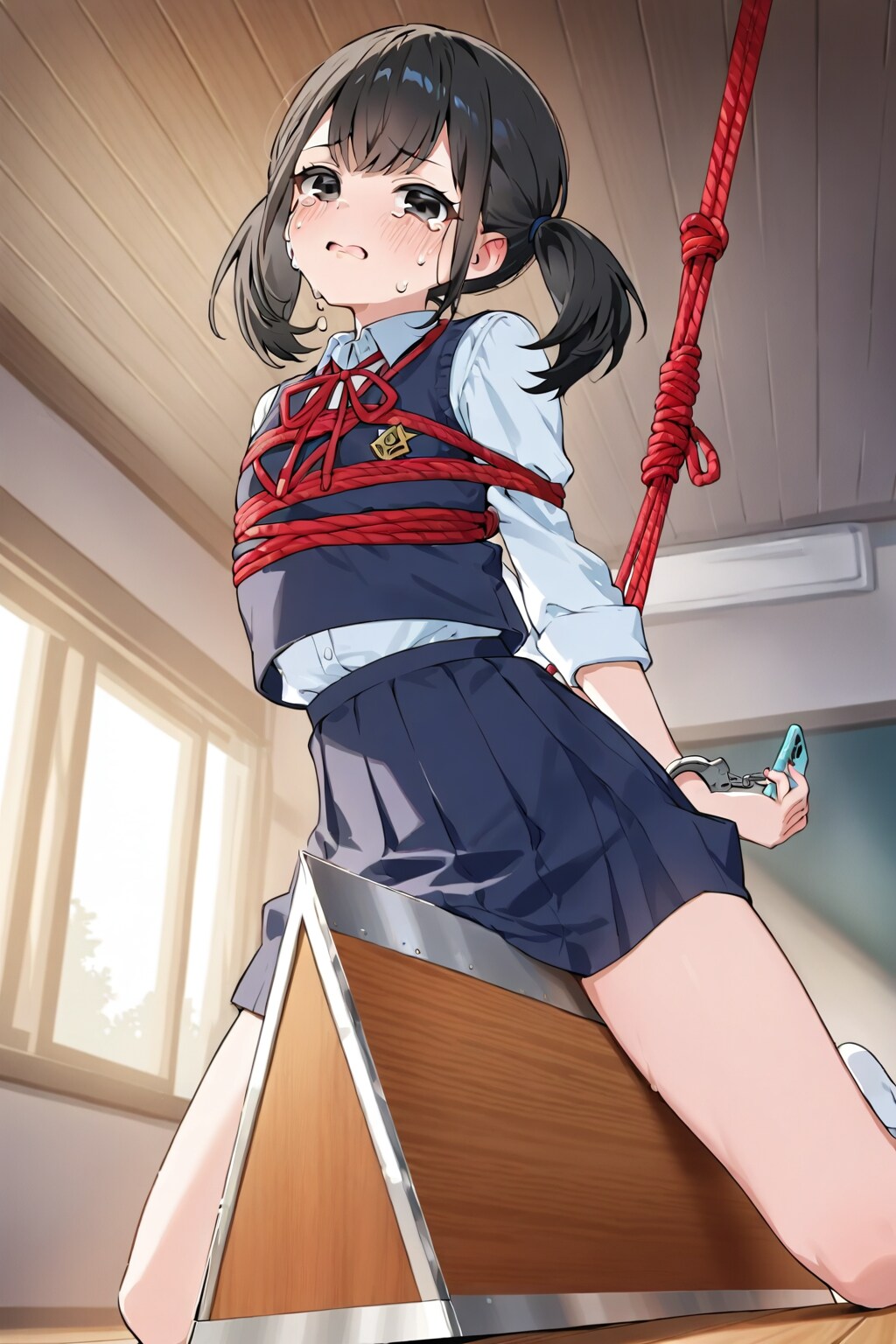 降ろして…