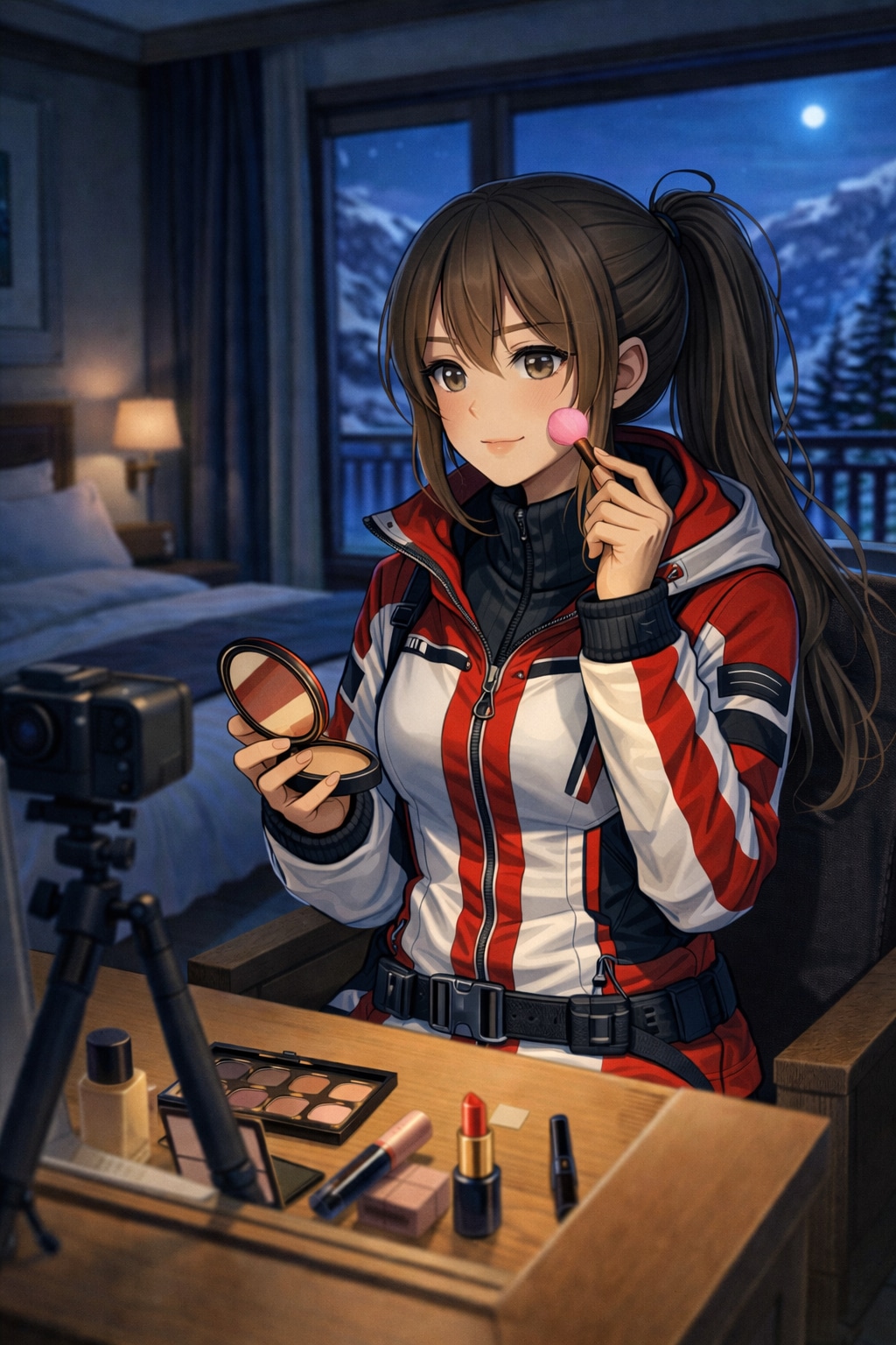 深夜の山岳ホテル、KU100に預ける吐息