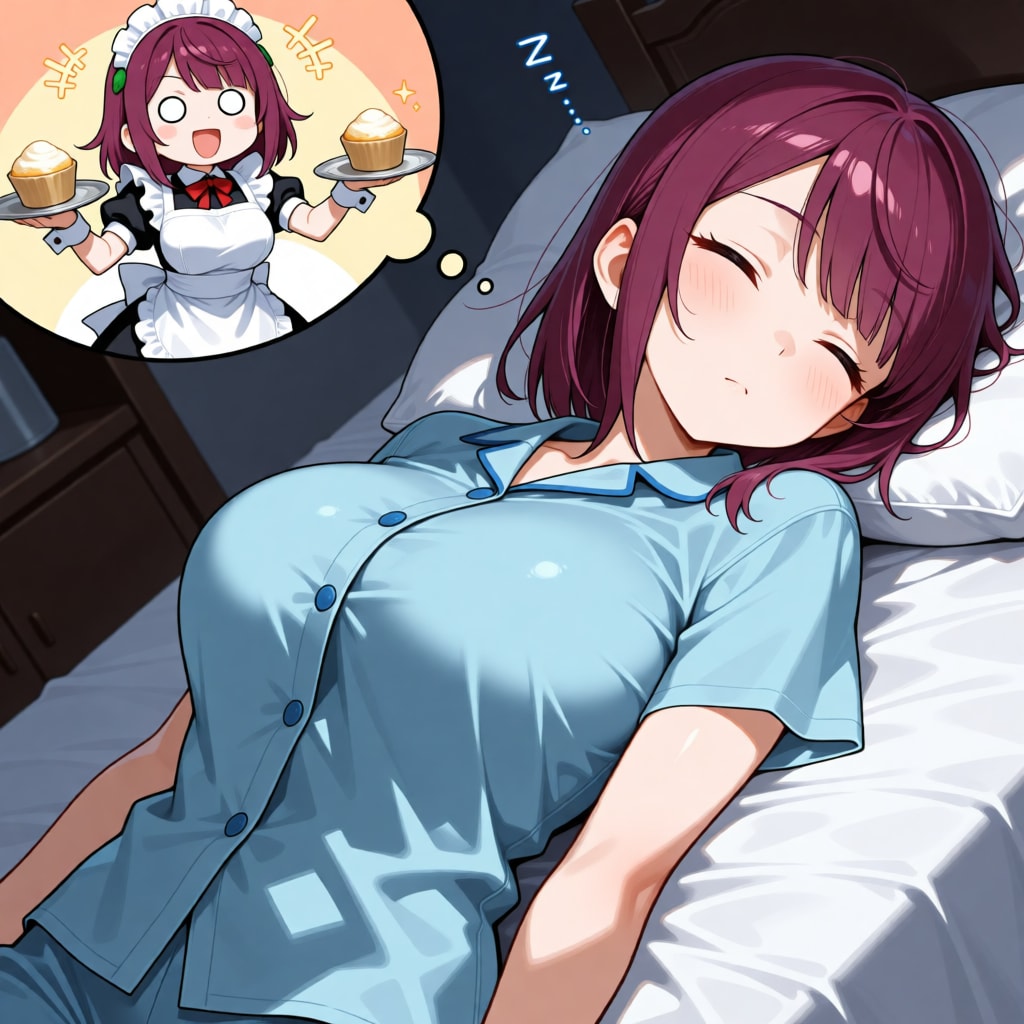 おやすみなさい（挨拶メイドの芽衣ちゃん）
