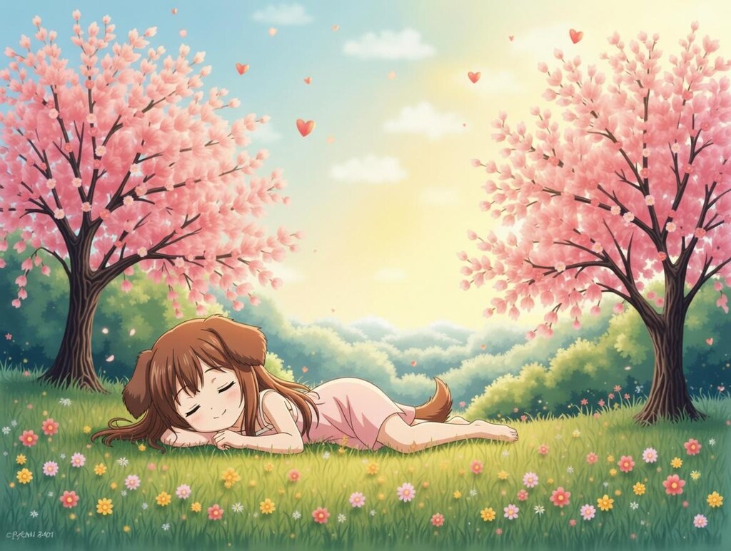 春の子はお休み､お休みお眠りで‥‥