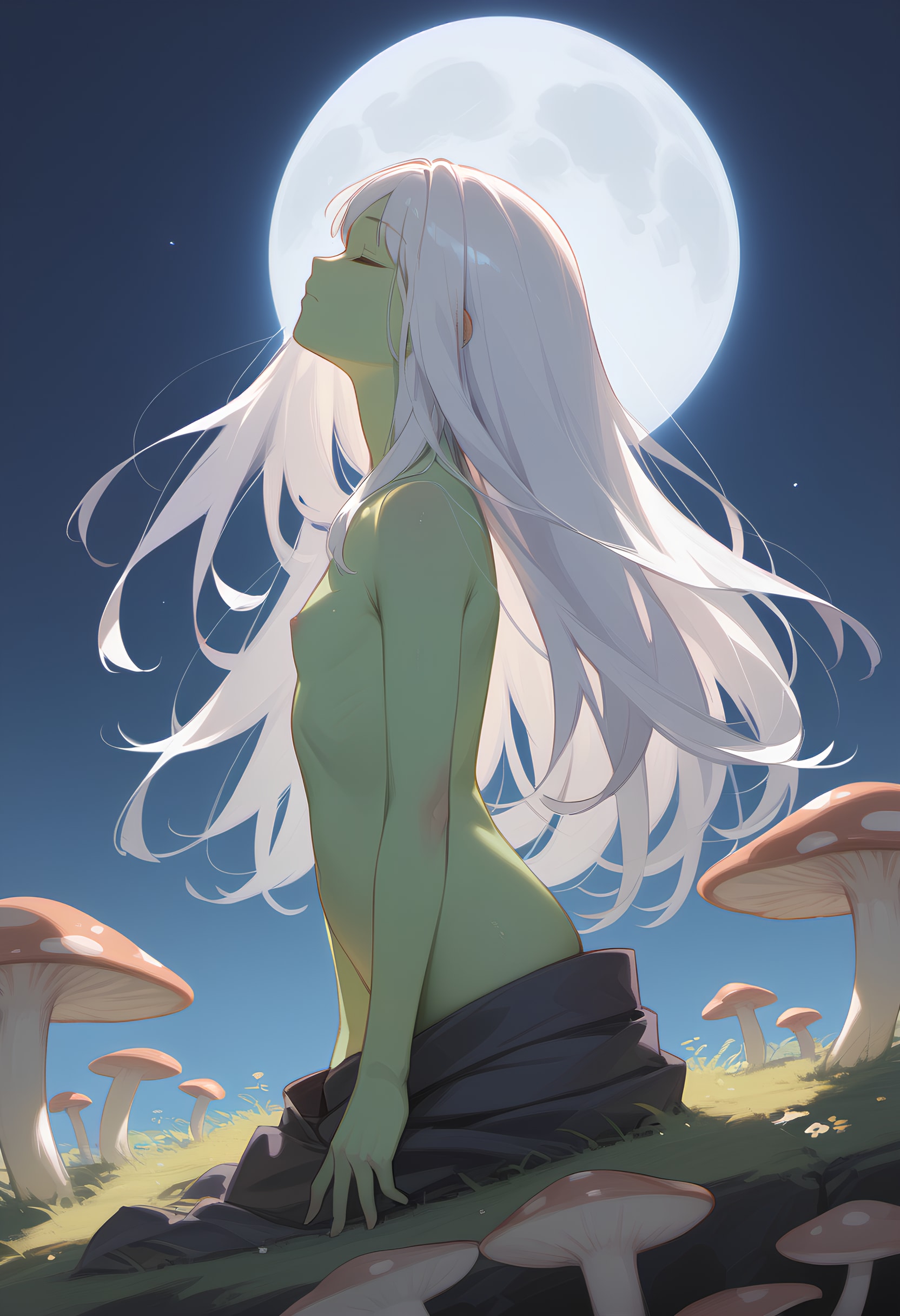 月に誘われて