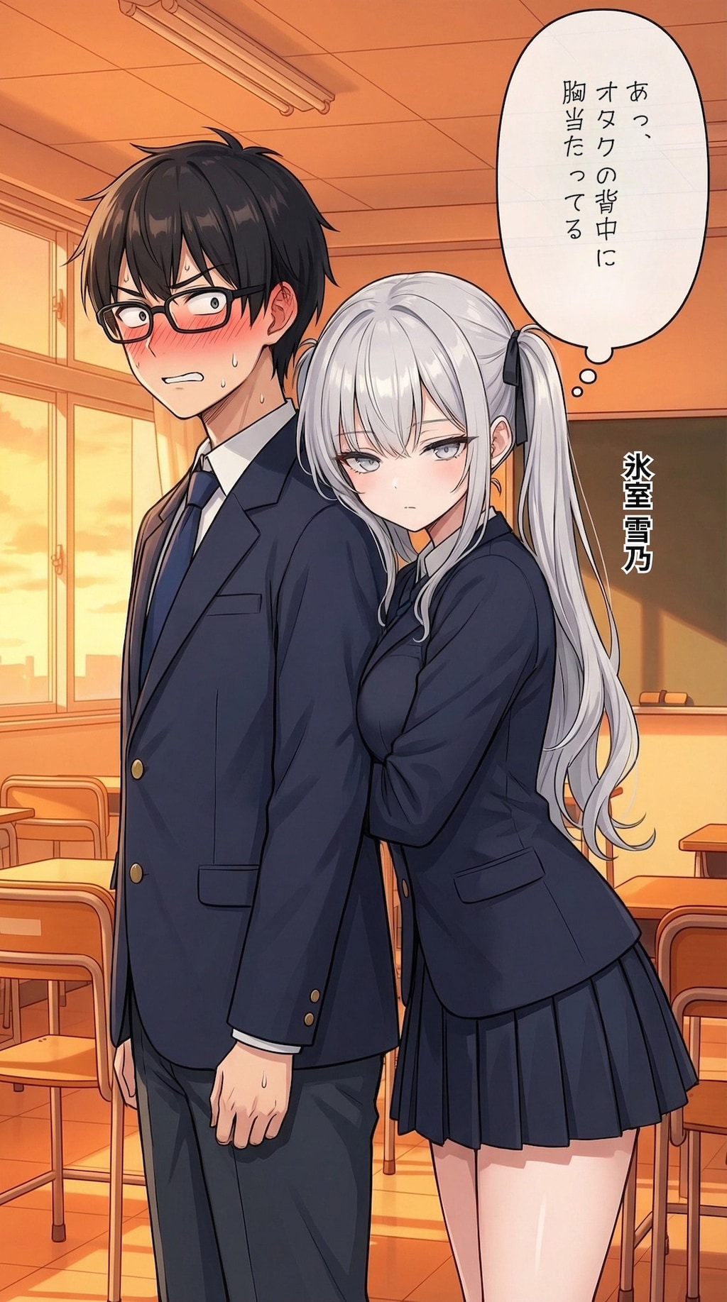 背中に胸を当てる一軍ギャルズ