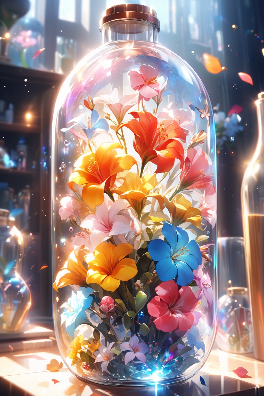 Bouquet in a bottle
