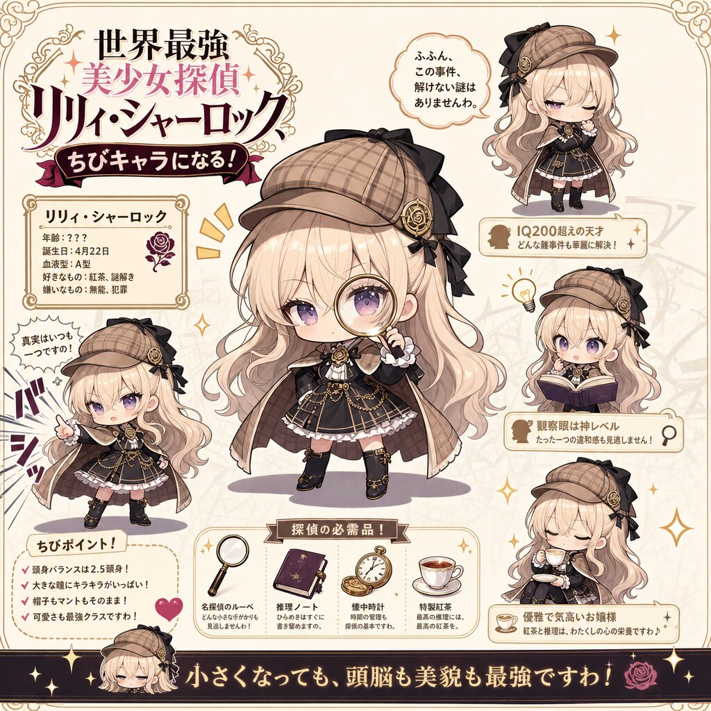 世界最強美少女探偵「ちびキャラになる！」