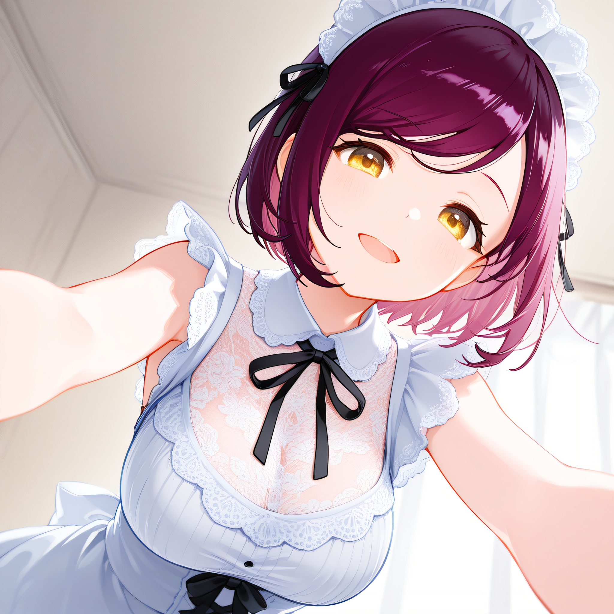 おはようございます（挨拶メイドの芽衣ちゃん） | の人気AIイラスト・グラビア