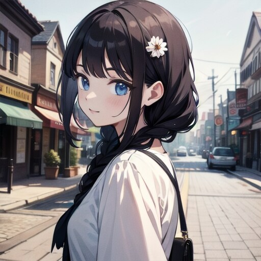 街角の美少女