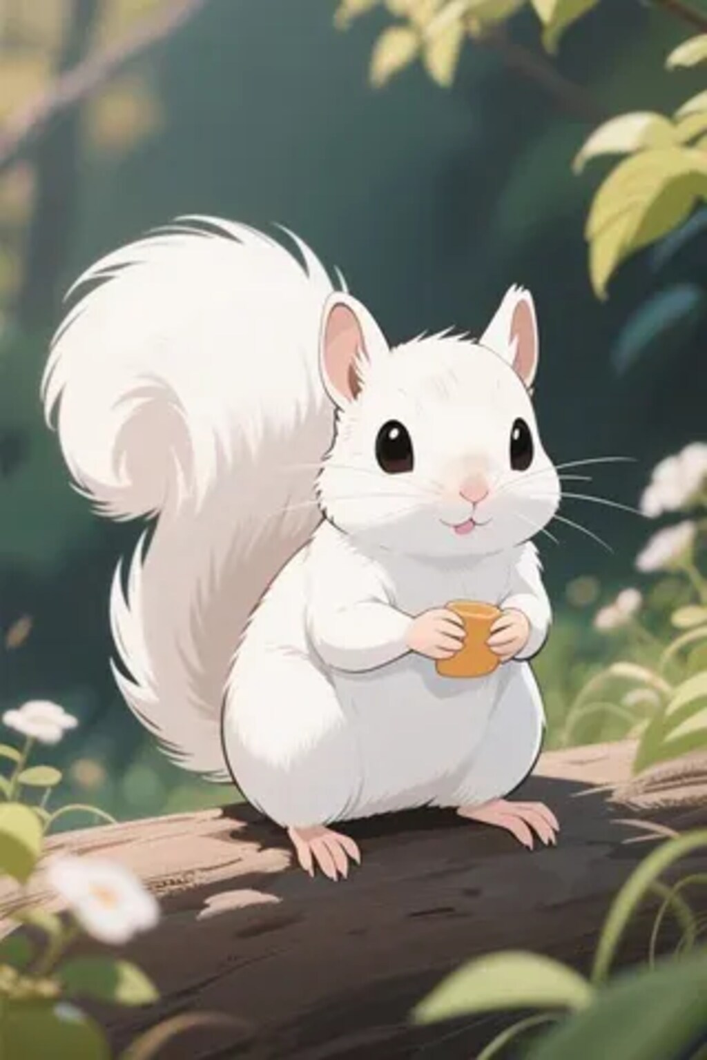 【ねず耳にむチュウ！企画に参加】白リス