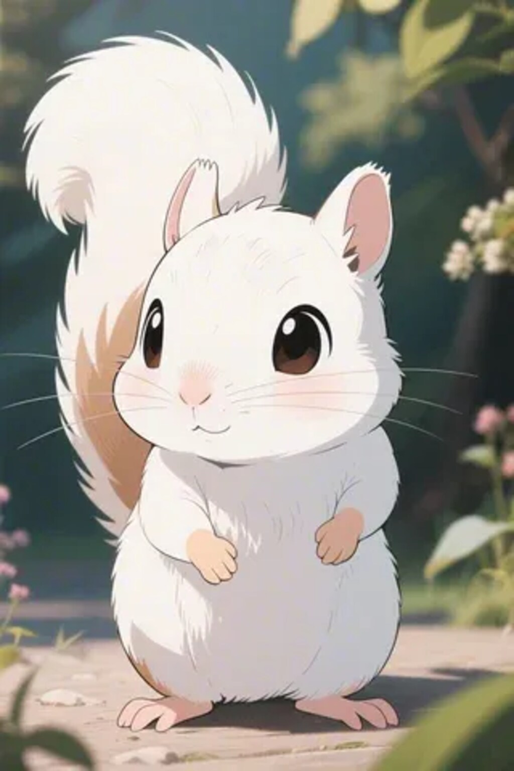 【ねず耳にむチュウ！企画に参加】白リス
