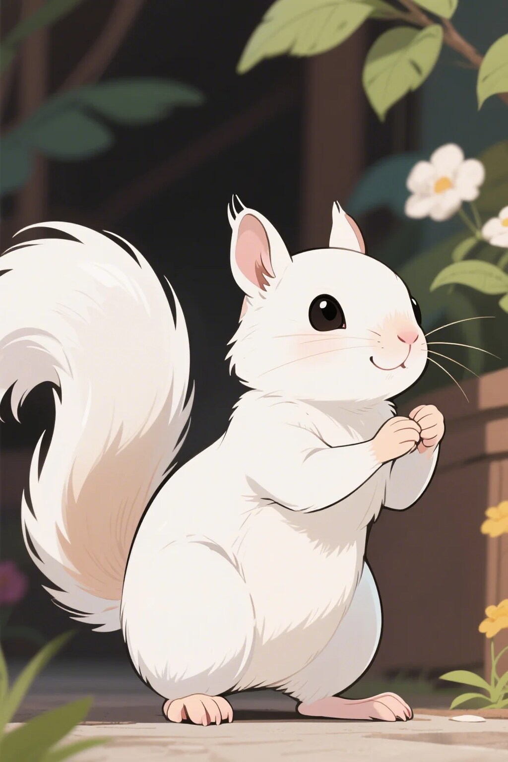 【ねず耳にむチュウ！企画に参加】白リス