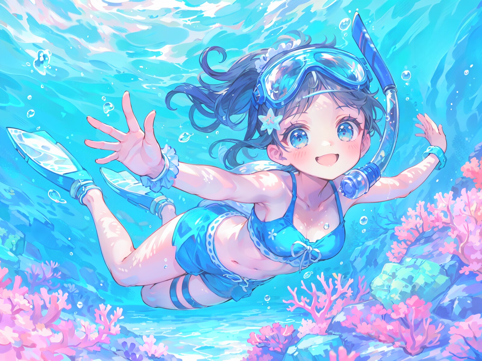 Crystal Clear Coral Ocean