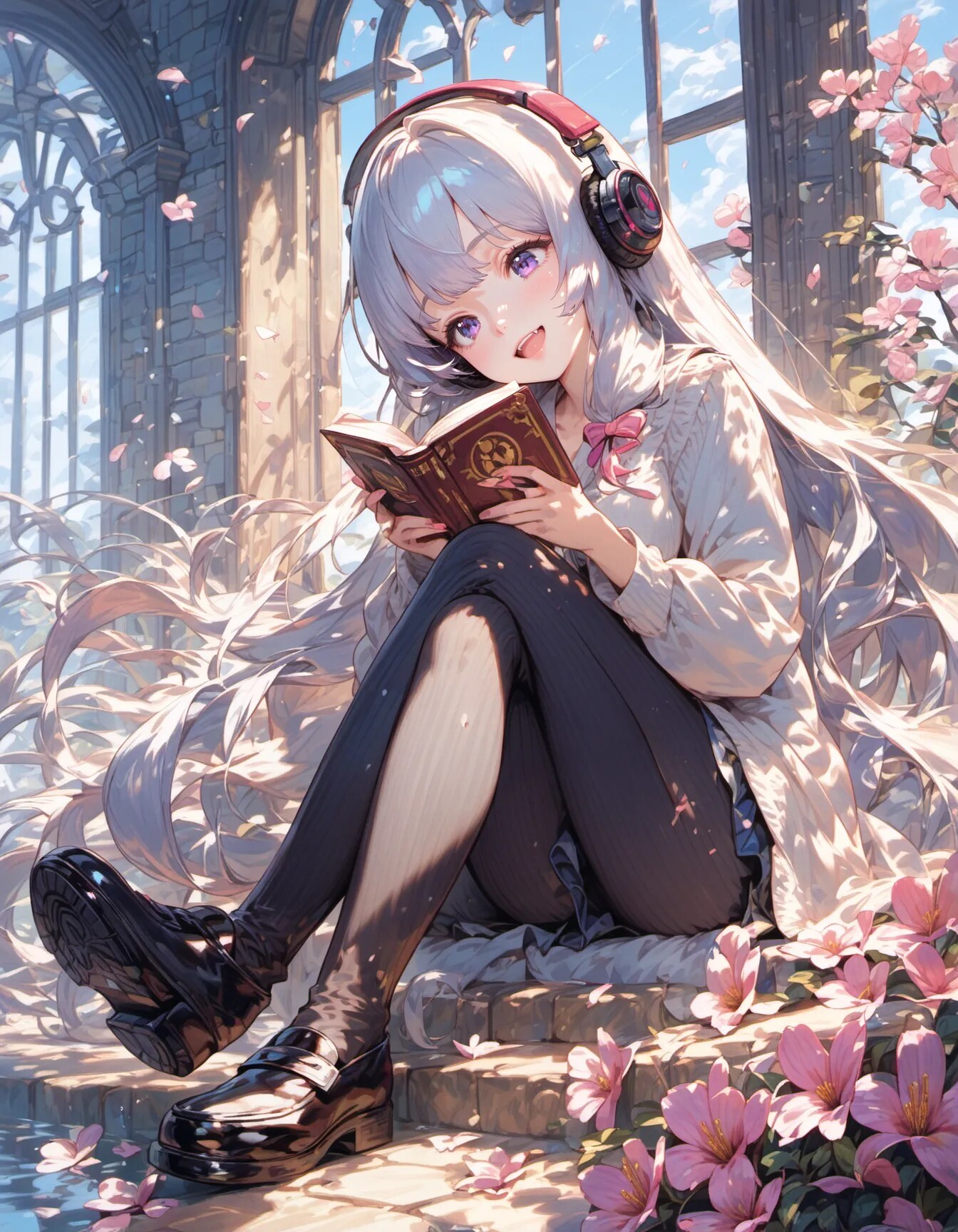 Petals Between the Pages | の人気AIイラスト・グラビア