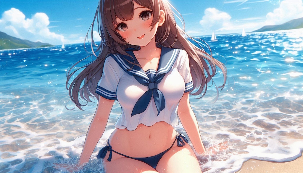 セーラー服＋水着