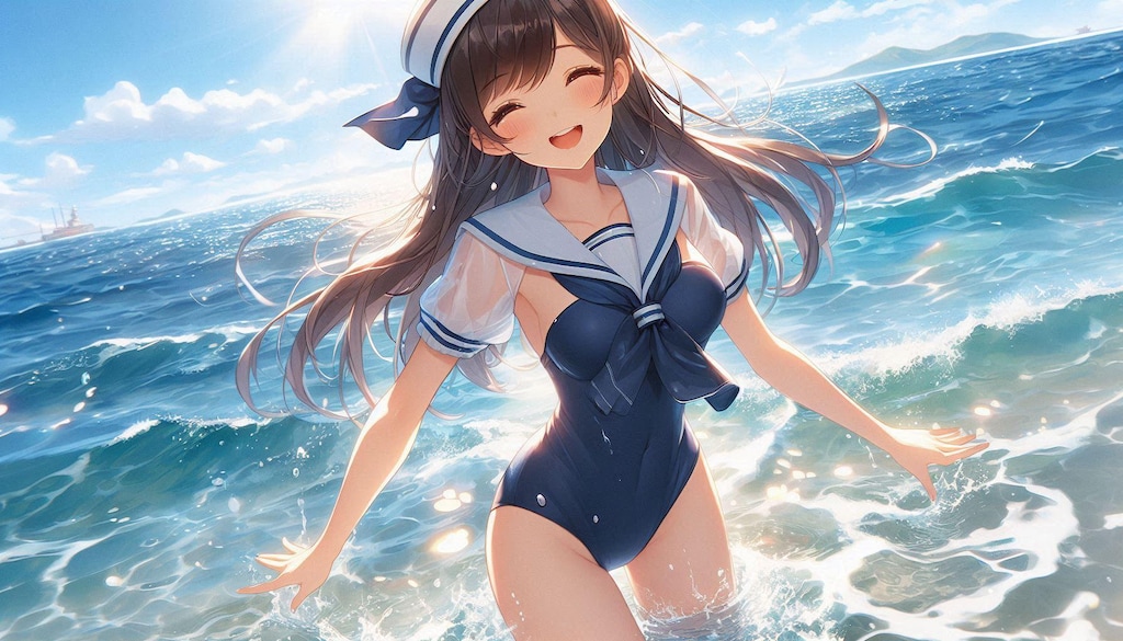 セーラー服＋水着