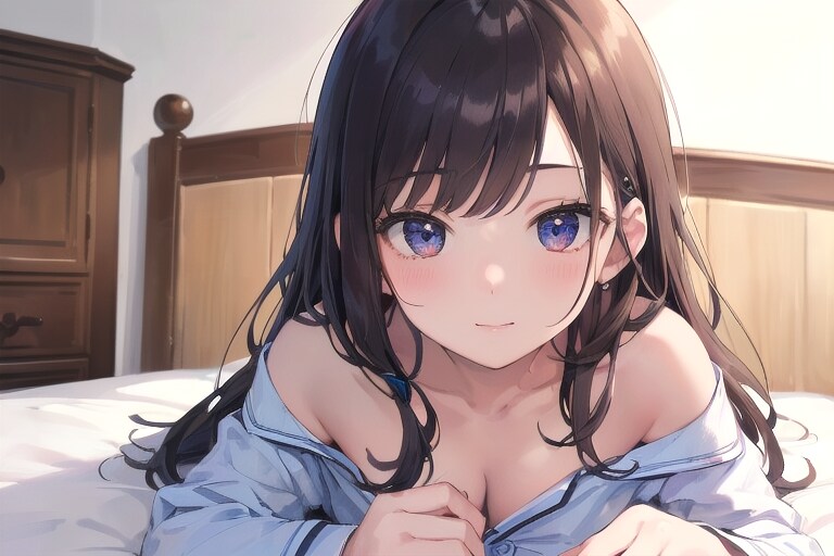 見つめる