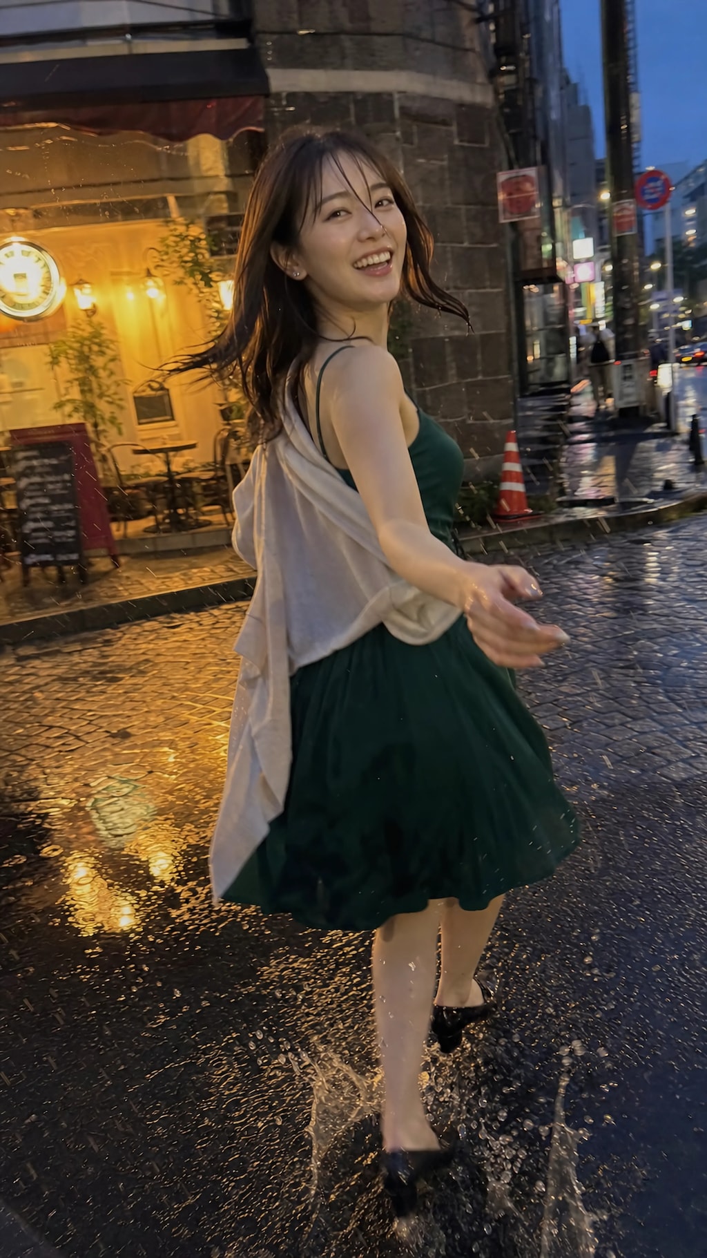 Rain Made Her Shine Brighter