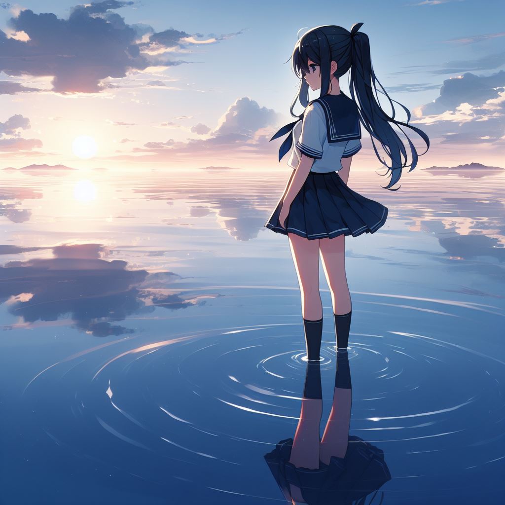 凪と少女(DALL-E)