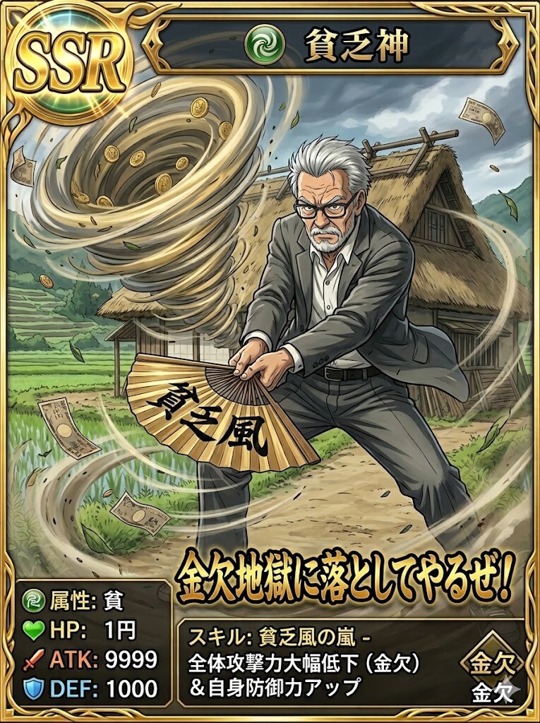 必殺！貧乏風🩻