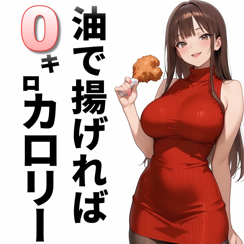 油で揚げれば0㌔カロリー