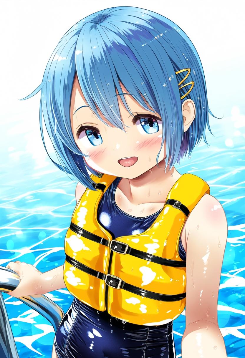 プールで遊ぶさやかちゃん