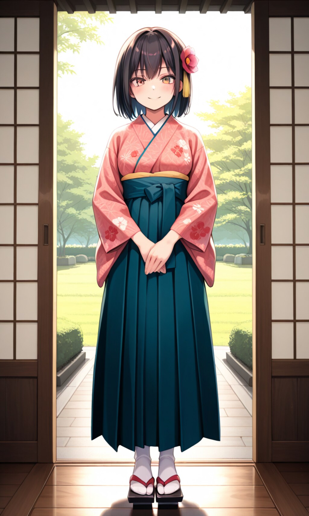大正ロマン時代の女学生