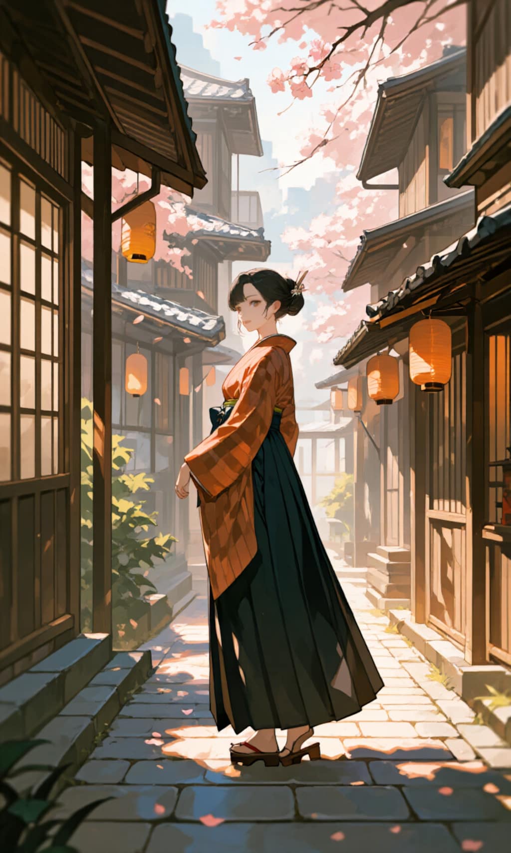大正ロマン時代の女学生