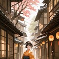 大正ロマン時代の女学生 7枚目
