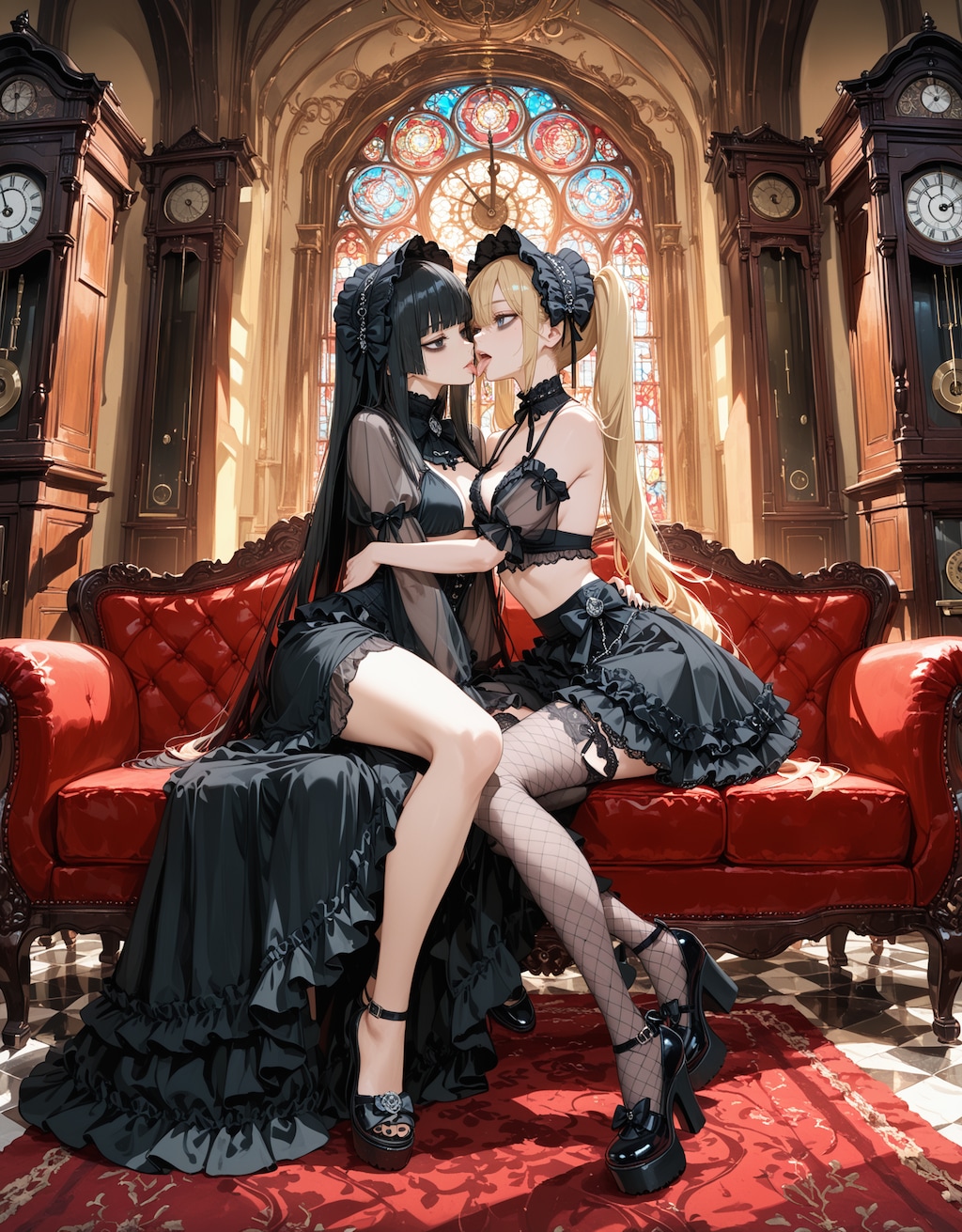 ゴスロリ水着(水濡れ厳禁)中間発表会２