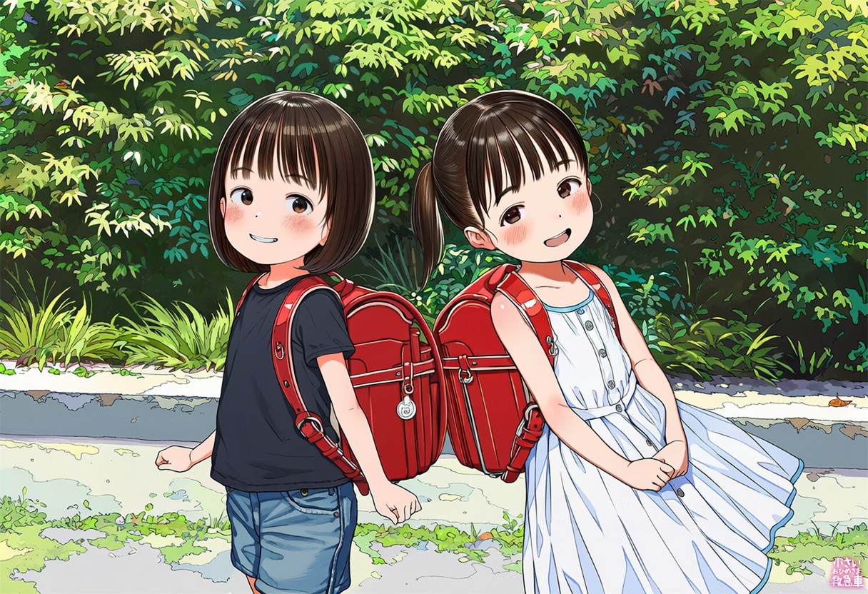 おともだちとひそひそ話 | の人気AIイラスト・グラビア