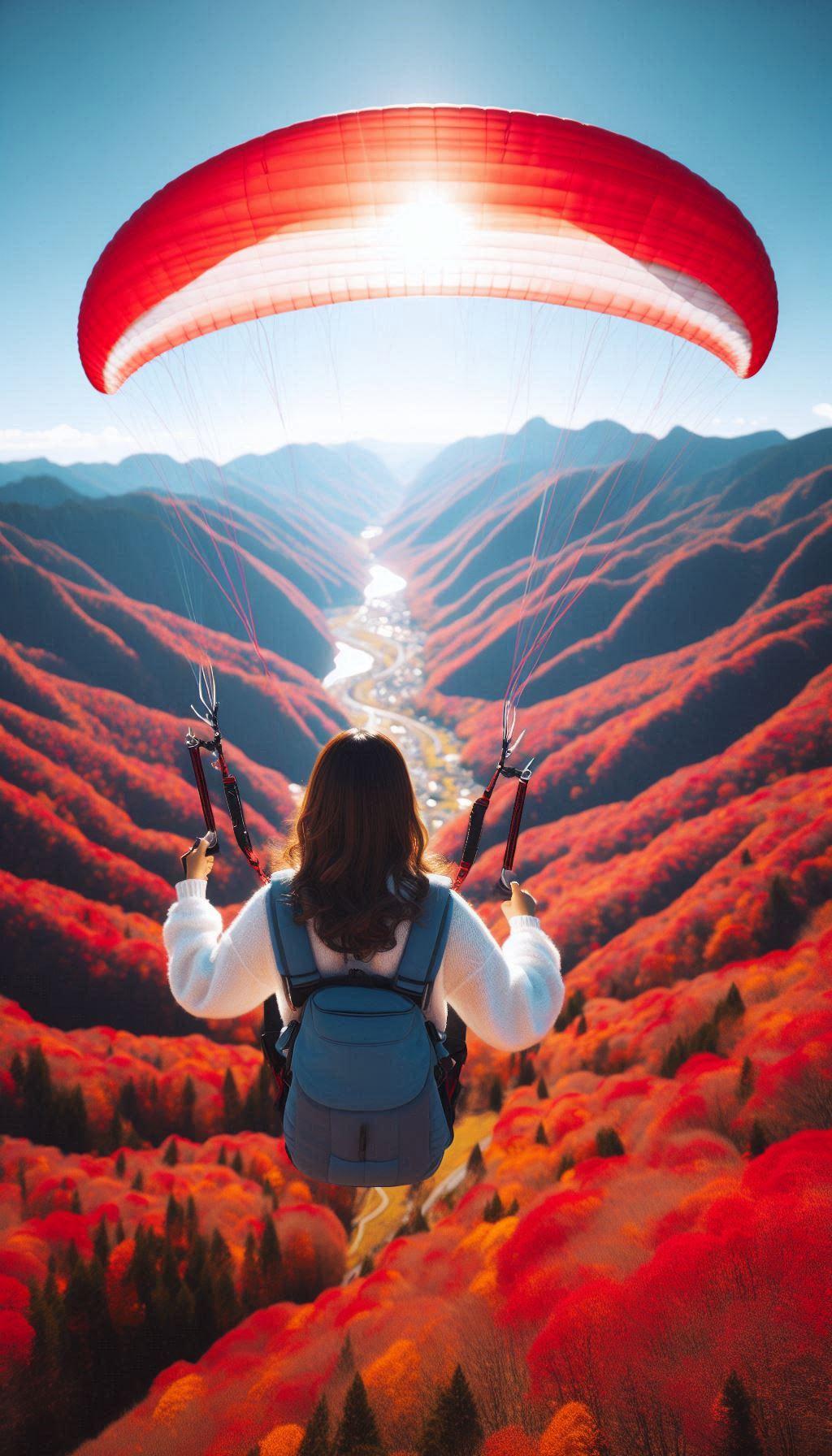 空から紅葉散歩