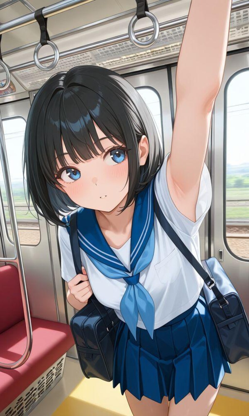 何気ない日常の通学風景（魚眼レンズも使ってみた）