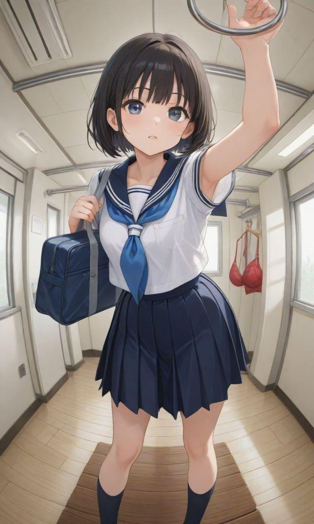 何気ない日常の通学風景（魚眼レンズも使ってみた）