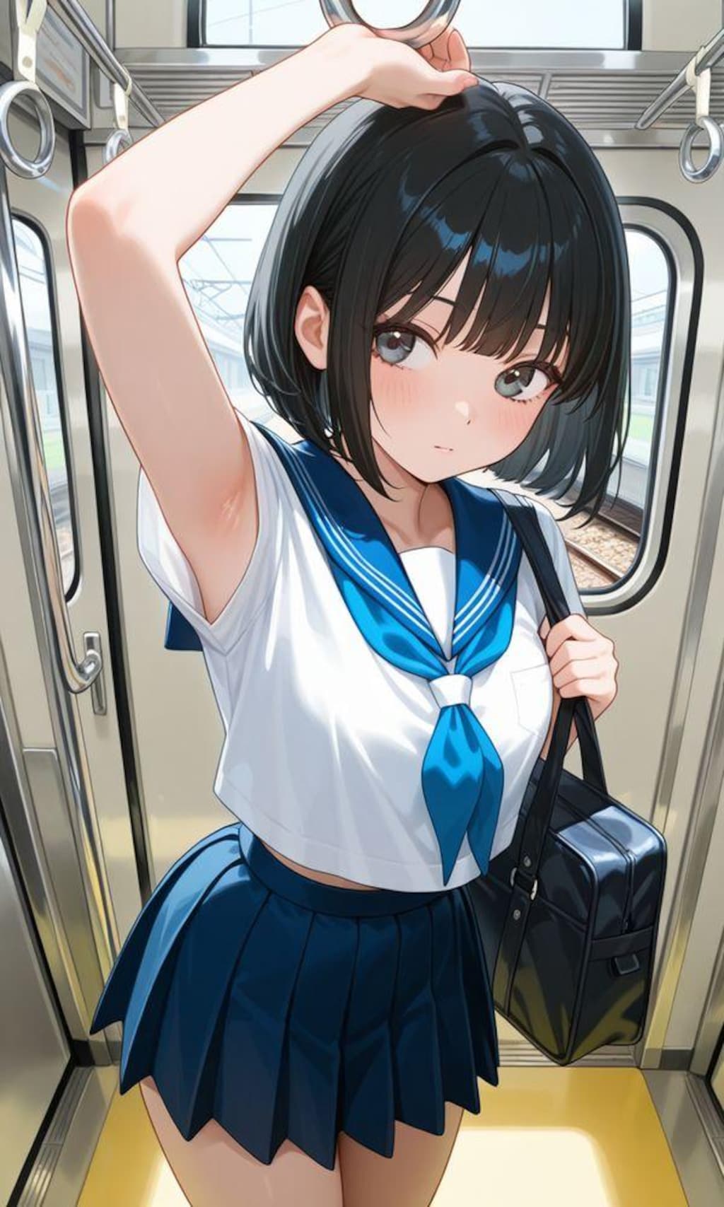 何気ない日常の通学風景（魚眼レンズも使ってみた）