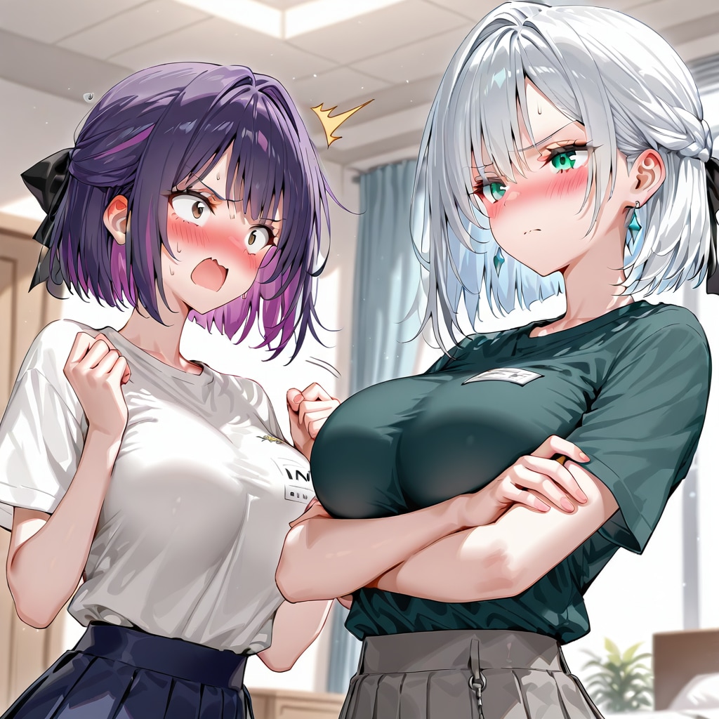 喧嘩した後に仲直りする乙女たち