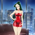 まつざか先生　真っ赤なセクシースーツ＆ドレス 6枚目