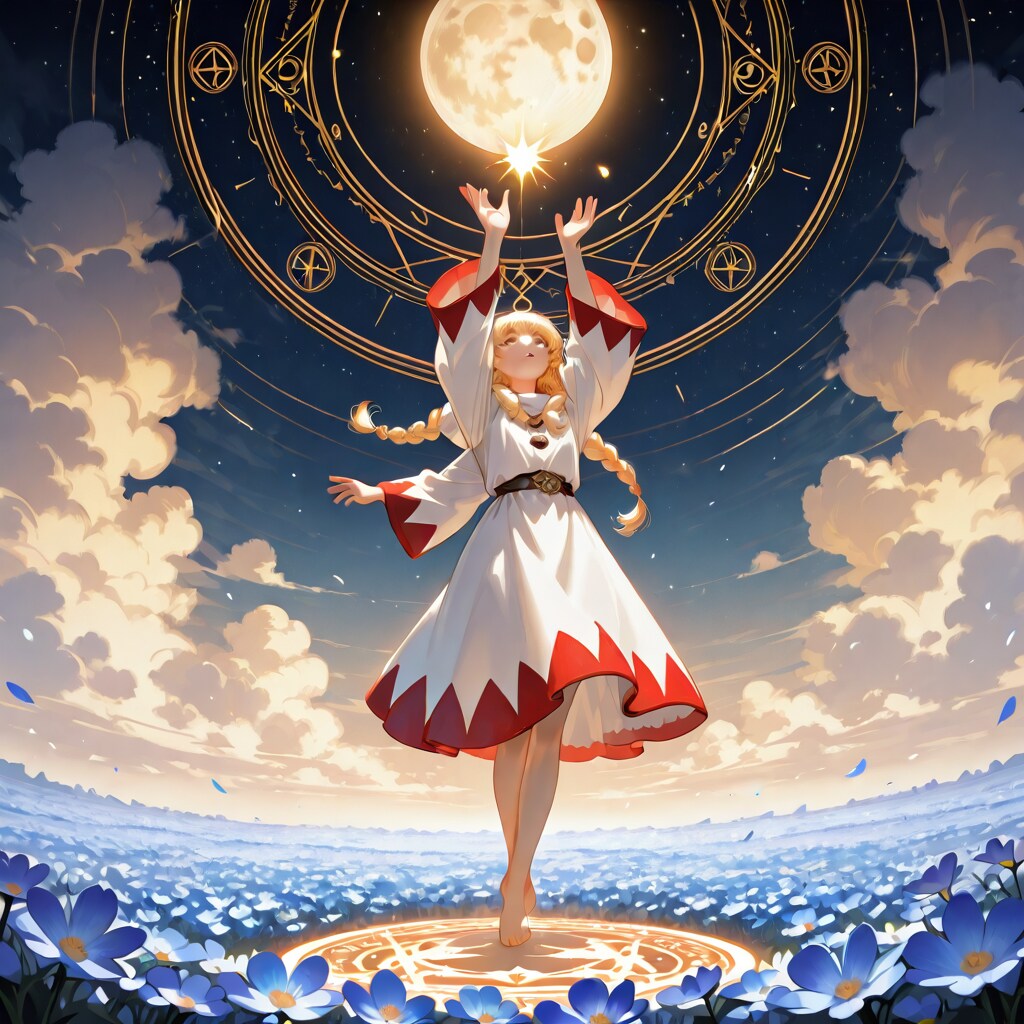 満月と白魔道士