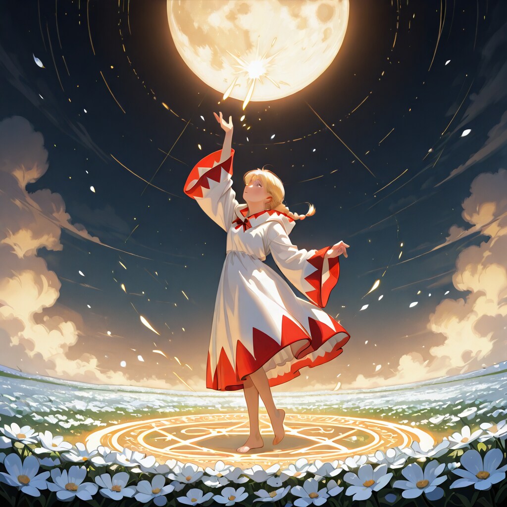 満月と白魔道士