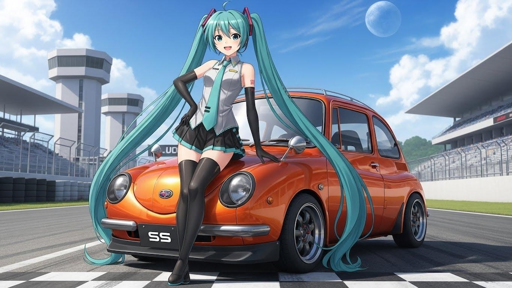 初音ミクとスバル360