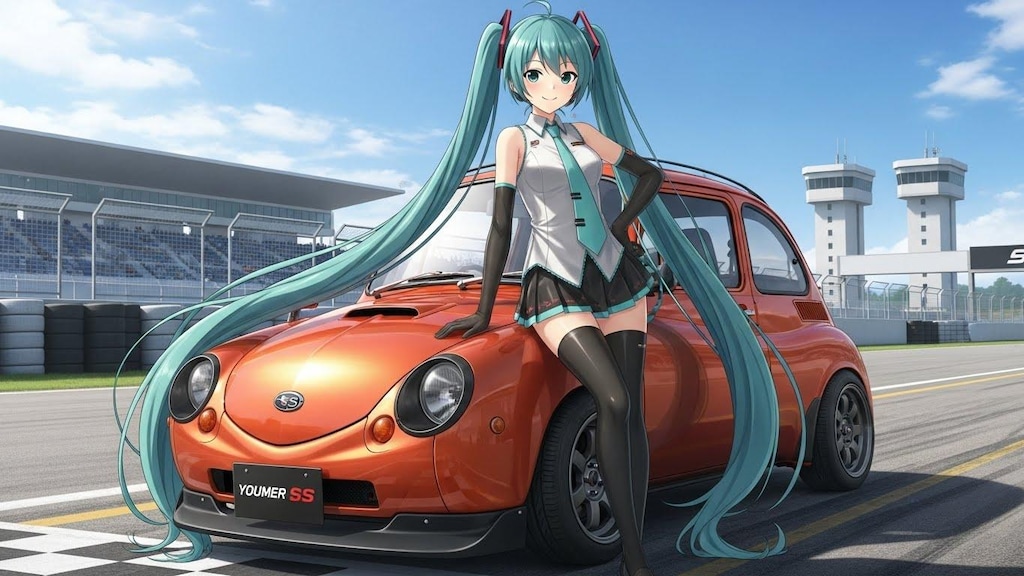 初音ミクとスバル360